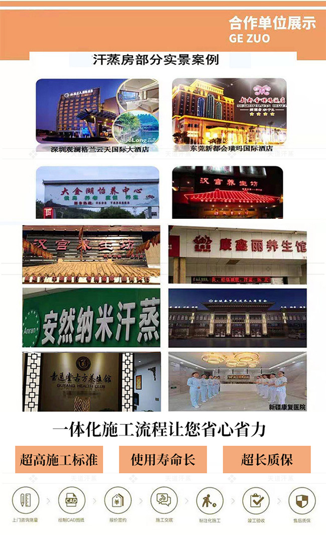 廣州安然納米汗蒸房裝修合作案例